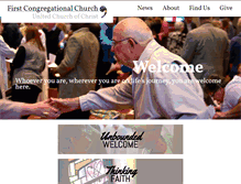 Tablet Screenshot of firstcongucc.com